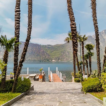 Luganersee, Pool, Strand, Parkplatz, Suite 204 Bissone Eksteriør billede