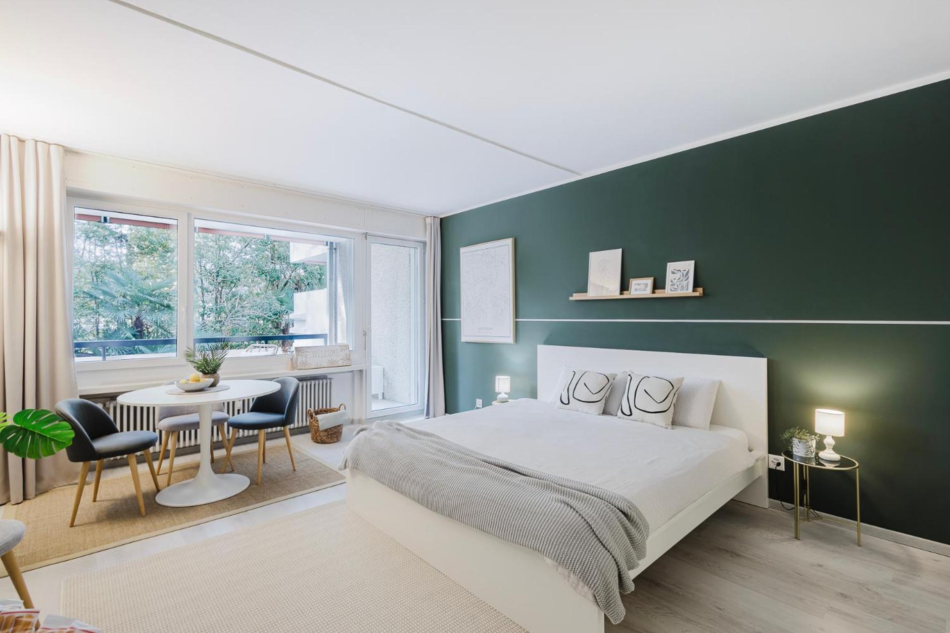 Luganersee, Pool, Strand, Parkplatz, Suite 204 Bissone Eksteriør billede